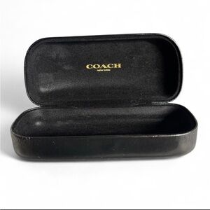 Coach Black Leather Hard Glasses Case